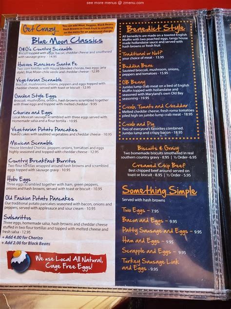 blue moon baltimore menu