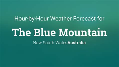 blue mountain nsw weather forecast