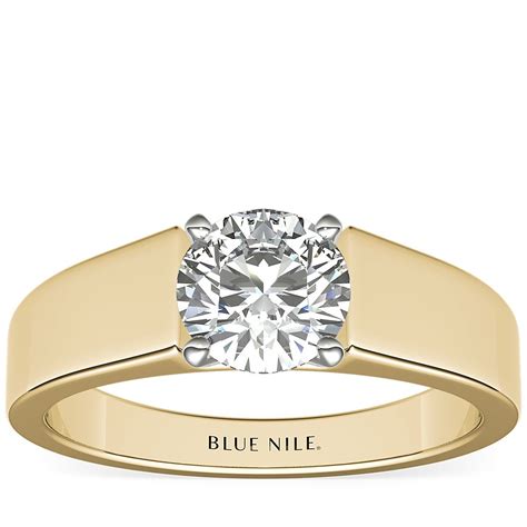 blue nile 18k gold 1k or 2k diamond ring