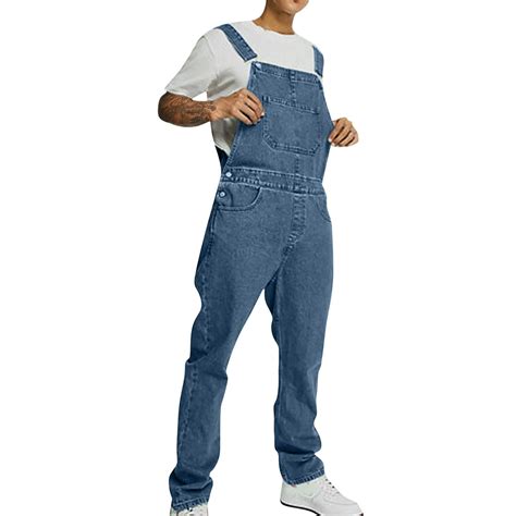 Blue Overalls Pants