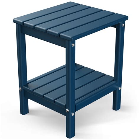 Blue Patio Side Table