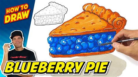 Blue Pie Drawing