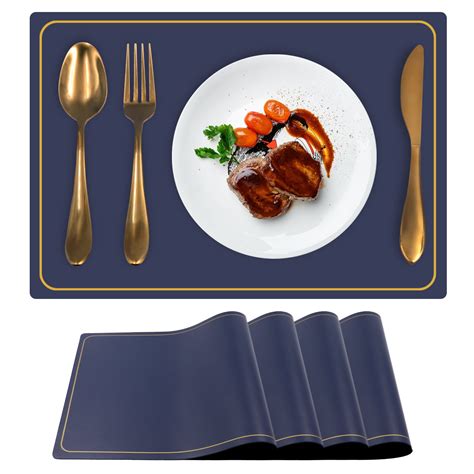 blue placemats for dining table