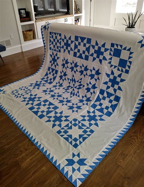 Blue Quilt Top