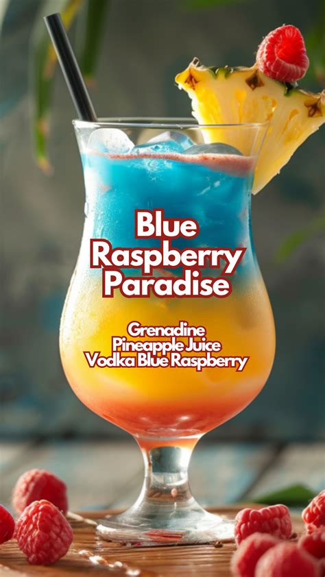 Blue Raspberry Mixed Drinks