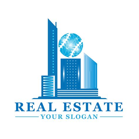 blue real estate logo