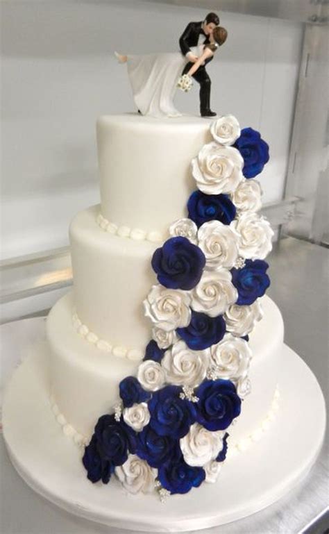 blue rose cake decorations