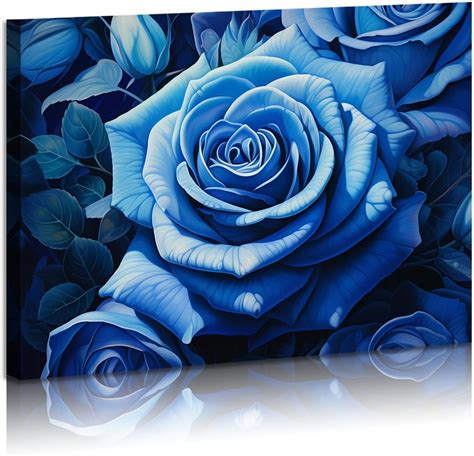 Blue Rose Wall Art