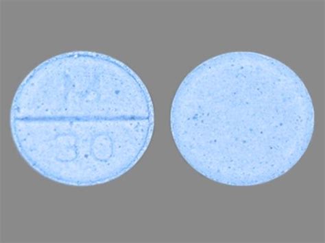 blue round pill m