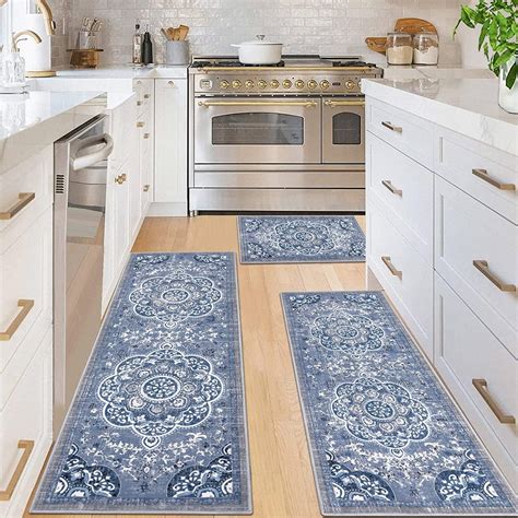 Blue Runner For Kitchen