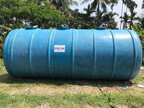 blue septic tank