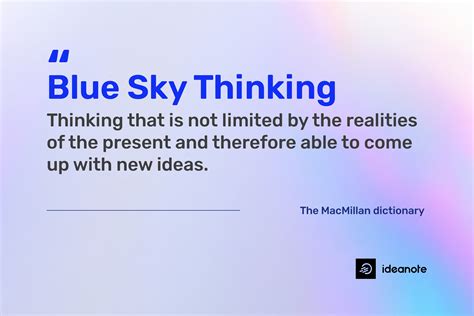 Blue Sky Thinking Synonym