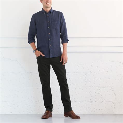 Heritage Blue Slim Fit Dress Shirt Blue shirt outfits, Shirt outfit