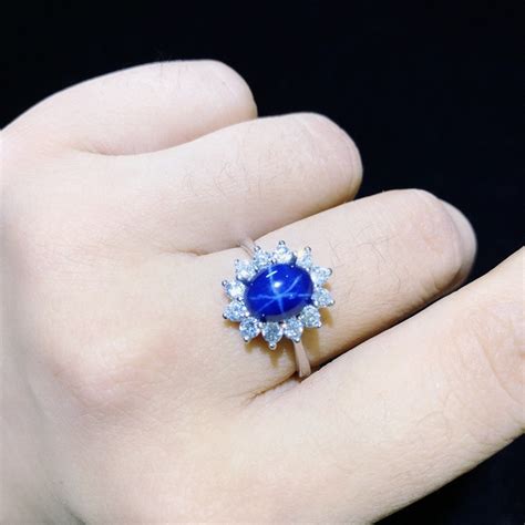 blue star sapphire rings for women