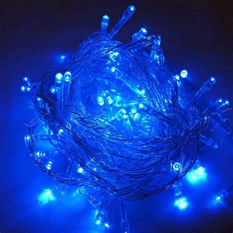 blue string lights 100 count