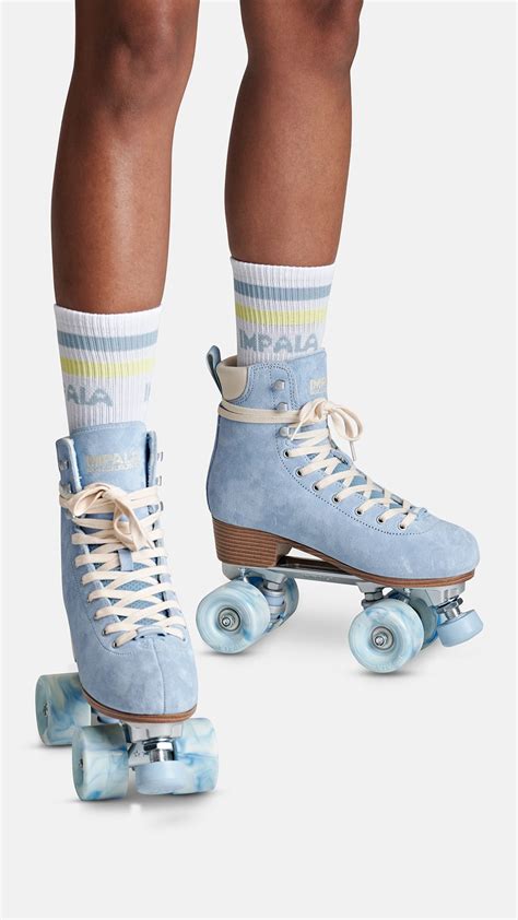 Blue Suede Roller Skates