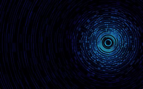 Blue Technology Wallpaper 4K