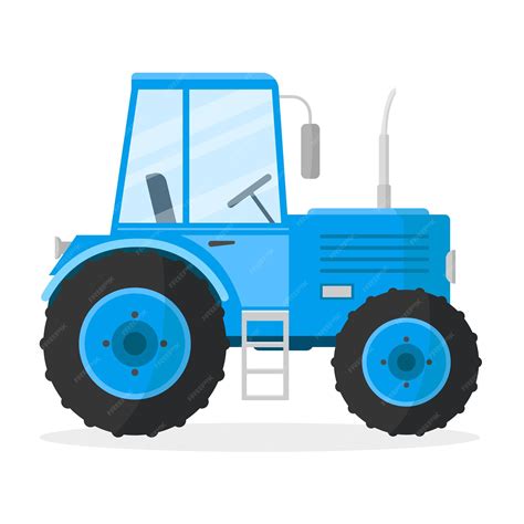 Blue Tractor Icon