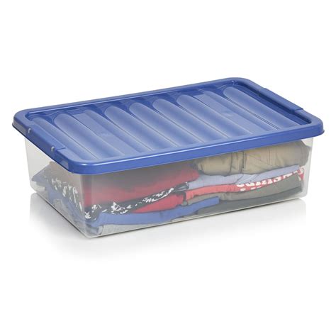 Blue Under Bed Storage Boxes