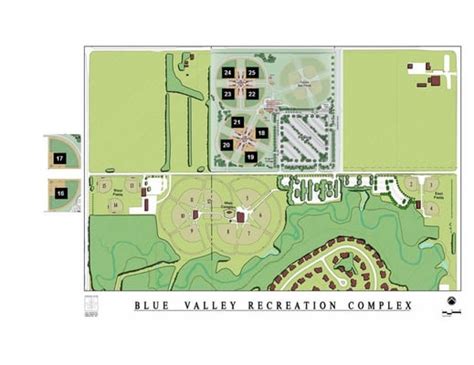 Blue Valley Baseball Fields Map