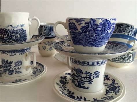 Blue White Tea Cups