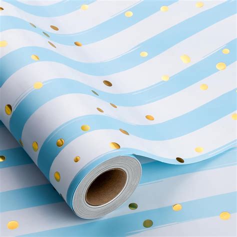 Blue White Wrapping Paper