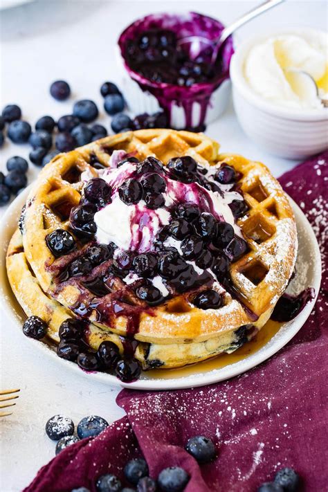 Blueberries Waffles