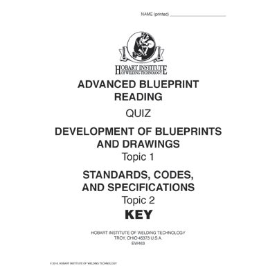 Blueprint Reading Quiz