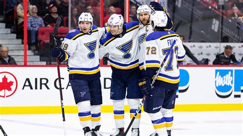 blues vs senators last 10