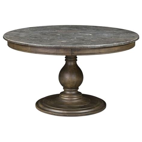 Bluestone Top Wood Round Dining Table