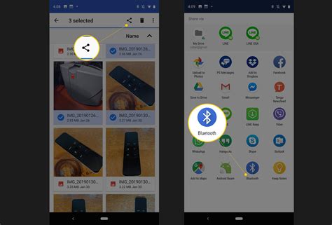 bluetooth app to share data from android to ios