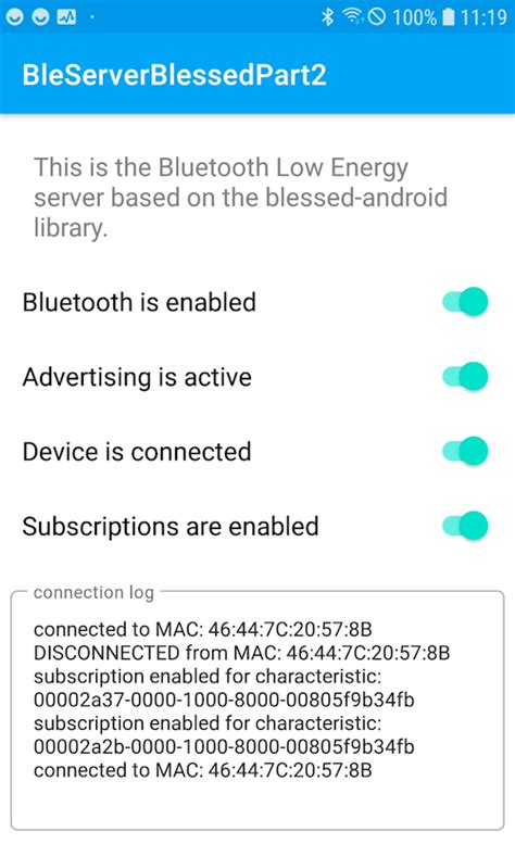 Bluetooth Client Server Android Example