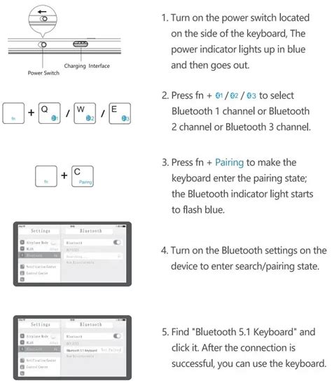 Bluetooth Keyboard Pairing Instructions