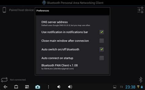 Bluetooth Pan Android