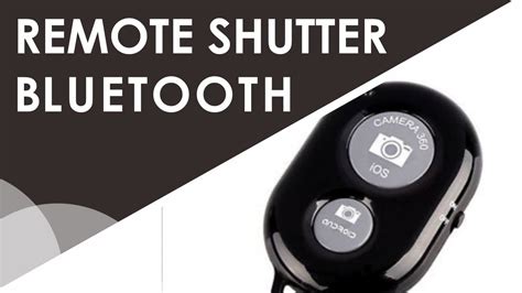 Bluetooth Remote Shutter Instructions