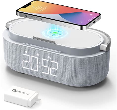 Bluetooth Speaker Wireless Charging Clock