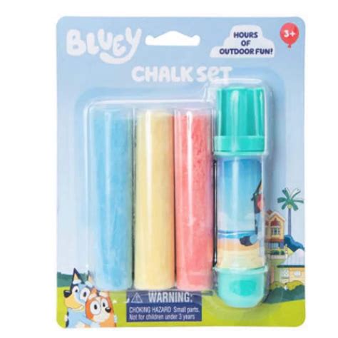 bluey chalk set
