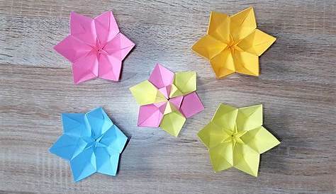 Origami Blume aus Papier falten, Faltanleitung - YouTube