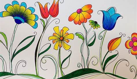 Malen lernen: Blume malen - Blumen malen lernen mit Bleistift und