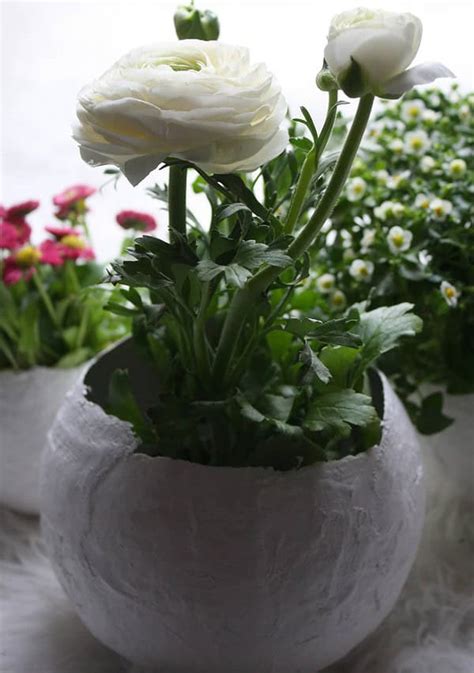 [Werbung] Blumentopf aus Gips selber machen als Oster Deko mit Brother