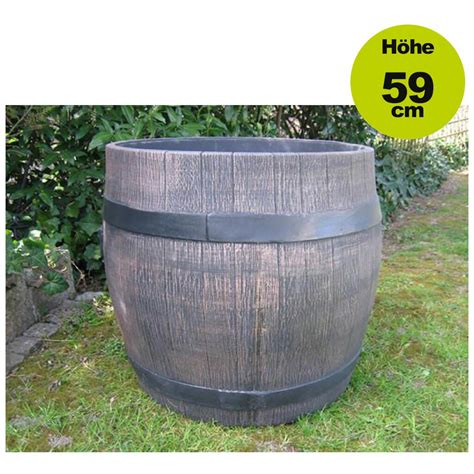 Temesso Blumentopf, Blumenkübel aus EichenHolz Fass, Holzfass als