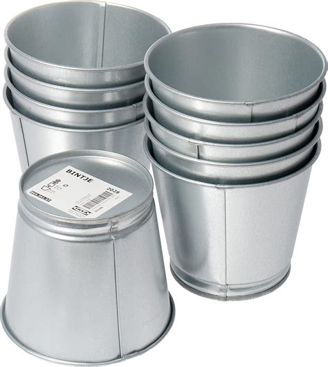 Blumentopf Metall Pflanzentopf für Blumen Übertopf in 4 pastell Farben