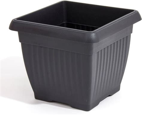 Pflanzkübel KUBUS quadratisch in anthrazit aus Kunststoff Gartencenter