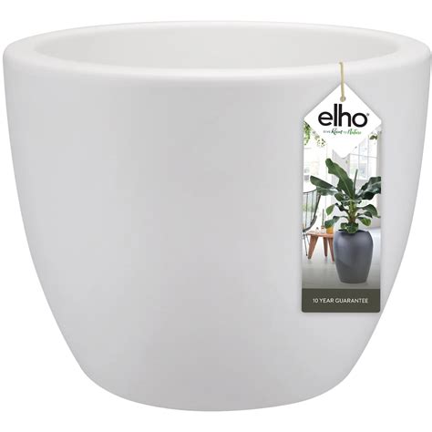 Elho Blumentopf Pure Soft Brick Lang Rollen 80 cm x 39 cm x 39 cm Weiß