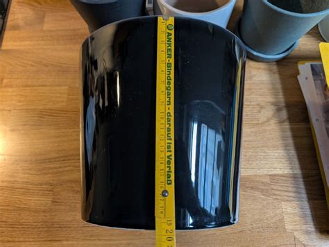 Blumentopf Greenville rund 40 cm Farbe lebhaft schwarz, Durchmesser