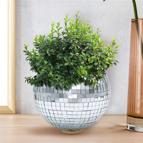 Keramik Hydro KugelBlumentopf Madeira dunkel grau struktur Happy N