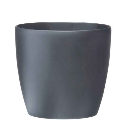 Blumentopf Kunststoff weiß rund im Greenbop Online Shop kaufen