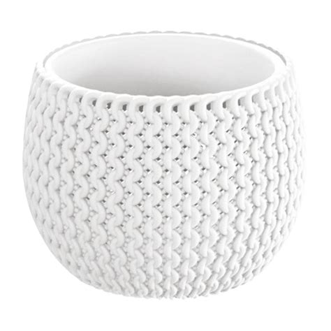 Handgemachter Keramik Blumentopf mit Loch samt Volumen 2 Liter für