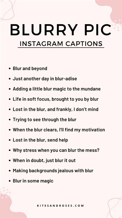 blur but captions for instagram