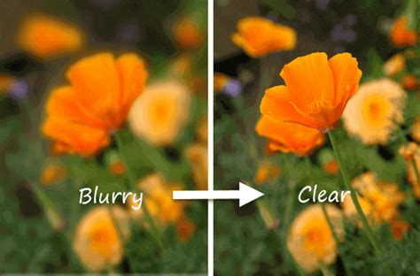 blur image to clear image online